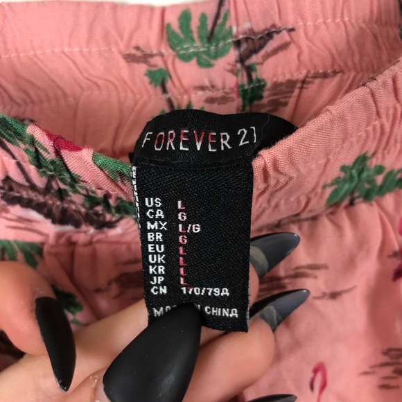 ✨Forever 21 Pink Flamingo Shorts✨ - Picture 4 of 4